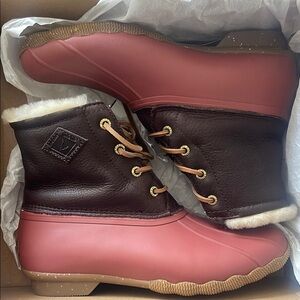 Saltwater Lux Tan/Red Boots